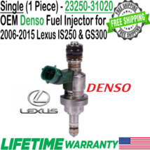 OEM Denso x1 Fuel Injector for 2006-2015 Lexus IS250 2.5L V6 &amp; GS300 3.0L V6 - £46.71 GBP
