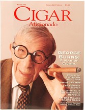 Cigar Aficionado Winter 1994 George Burns Robustos Loetz Glass Cigarillos - $12.00