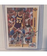 1991 Upper Deck Finals NBA MICHAEL JORDAN Magic Johnson Basketball  Sign... - £259.14 GBP