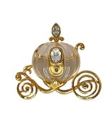 Vintage Disney Napier Cinderella&#39;s Carriage Rhinestone &amp; Gold Tone Brooc... - $49.99