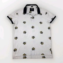Hollister Epic Flex Stretch Short Sleeve Polo Shirt Sz XS White Tiger Ro... - $17.81