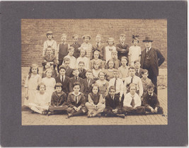 Boston, MA Historic Prince School Students 9x7 Cabinet Photo ca. 1920s  - £23.85 GBP