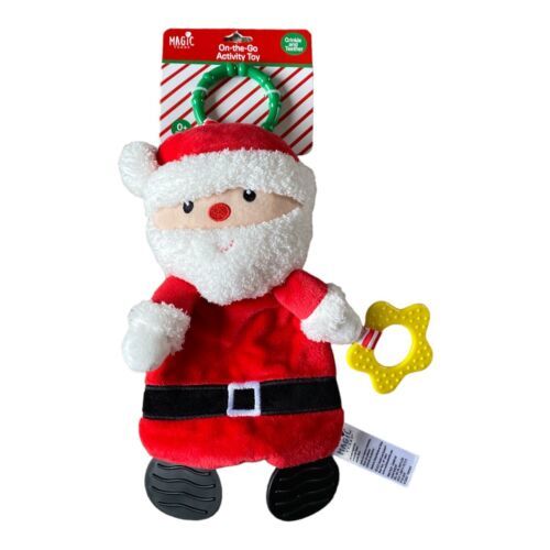 Magic Years Baby On The Go Activity Santa Crinkle Chew Teething Toy Rattle *New - $12.99