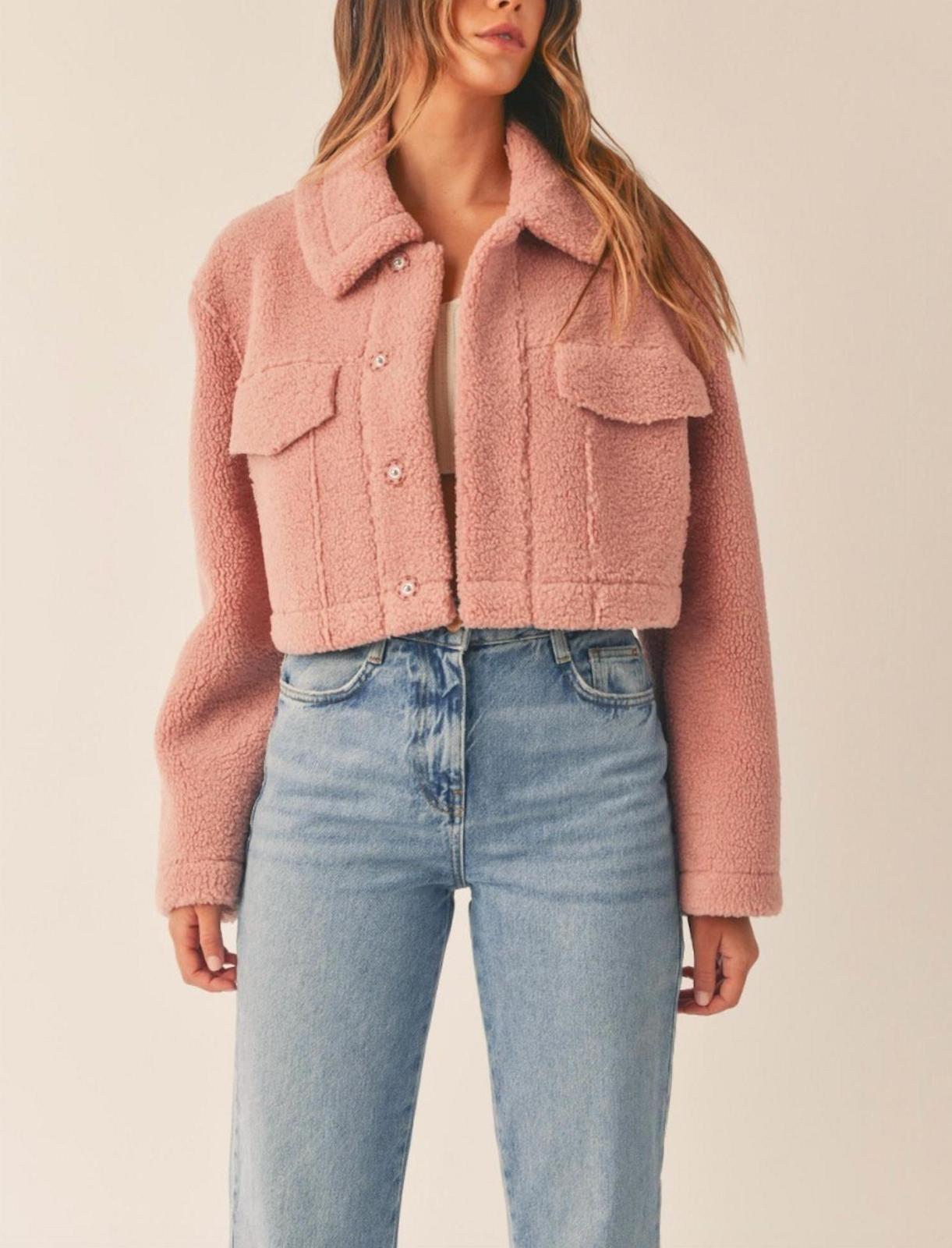 Mable Women&#39;s Sheared Crop Jacket Size S - $61.38