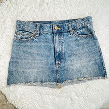 Free People Blue Denim Mini Jean Skirt Size 4 - £23.32 GBP
