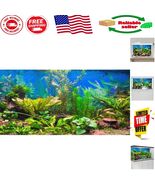 Realistic 36x18in Lake Aquatic Background - Durable Vinyl for Aquariums - $315.07 MXN
