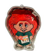 Wilton Cake Pan Metal Figure 1992 Troll 14Xll vtg orange hair sign ad gn... - £31.50 GBP