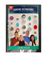 50th Birthday Over The Hill Hanging Decorations 5 Piece Set Fifty Party New - $9.53 CAD