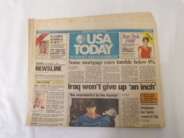 ORIGINAL Vintage USA Today Newspaper December 11 1990 Desert Storm Era - £30.96 GBP