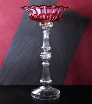 Antique Glass Tazza Two Tone 19th century Russian Imperial Factory Fruit Vase - £3,559.03 GBP