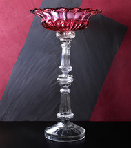 Antique Glass Tazza Two Tone 19th century Russian Imperial Factory Fruit Vase - £3,380.07 GBP