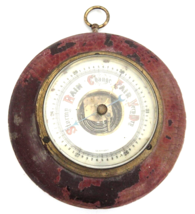 Antique German Barometer Wood Frame Glass and Brass Marked SA Wall Hanging As Is - £43.51 GBP