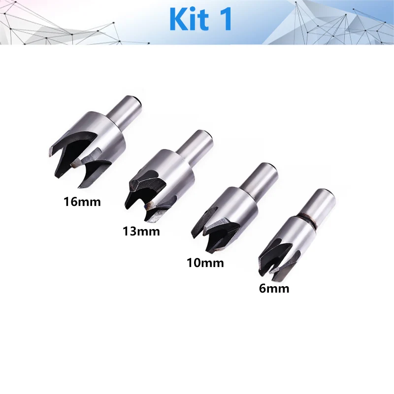 8pcs/set   Cutting Tool Drill Bit Straight And Tapered Taper 5/8&quot; 1/2&quot; 3/8&quot; 1/4&quot; - £182.32 GBP