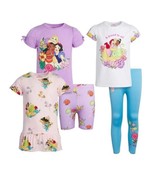 5-Pc. Set ~ Disney PRINCESS™ ~ 3-Tops ~ Leggings ~ Shorts ~ Multicolor ~... - £23.43 GBP