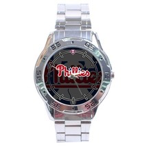 Philadelphia Phillies MLB Stainless Steel Analogue Men’s Watch Gift - £23.98 GBP