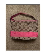 Coach Pink and Brown Purse - $60.00