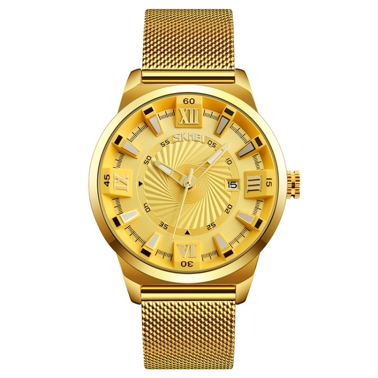 SKMEI 9166 Men’s Watch Steel Quartz 30m Waterproof with Roman Number, Date - $41.00