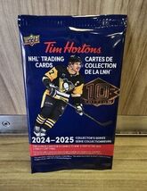 2024-25 TIM HORTONS NHL hockey Cards Upper Deck, SEALED, 4 packs, Uncomm... - $12.28
