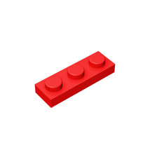 100pcs Part 3623 Plate 1X3 Red Building Pieces Parts Block Lot of Classic Bricks - £12.71 GBP