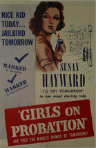 Girls on Probation - Susan Hayward  - Movie Poster - Framed Picture 11"x14"  - $32.50