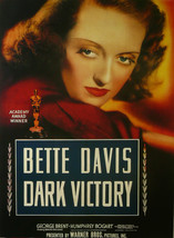 Dark Victory - Bette Davis  - Movie Poster - Framed Picture 11&quot;x14&quot;  - $32.50