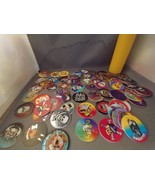 42 Skeleton Pogs 1 Slammer 10 Poison 1 Pure Poison &amp; Yellow Plastic Tube... - $21.88 CAD