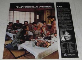 1980 2-pg Bell Telephone Ad - Follow Your Heart Over There - £14.74 GBP