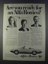 1980 Alfa Romeo Spider Veloce Ad - Are You Ready - £14.44 GBP
