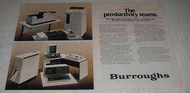 1980 Burroughs Dex Facsimile &amp; Wordprocessing Ad - $18.49