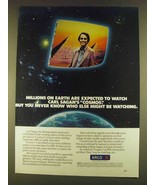 1980 ARCO Oil Ad - Watch Carl Sagan&#39;s Cosmos - £14.78 GBP
