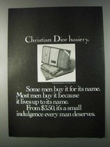 1980 Christian Dior Hosiery Ad - Some Men Buy For Name - $18.49