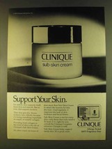 1980 Clinique Sub-Skin Cream Ad - Support Your Skin - £14.62 GBP