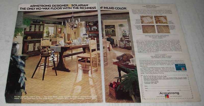 1980 Armstrong Hampton Brick Designer Solarian Floor Ad - £14.51 GBP