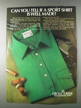 1980 Cross Creek Sport Shirt Ad - Can You Tell? - £14.55 GBP
