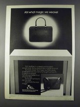 1980 Etra Leatherweave Handbags Ad - Magic we Weave - £14.60 GBP