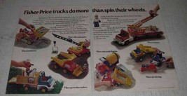 1980 Fisher-Price Husky Helpers Ad - Fire Truck - $18.49