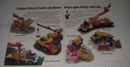 1980 Fisher-Price Husky Helpers Ad - Fire Truck - £14.09 GBP