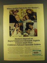 1980 Bayer Children&#39;s Chewable Aspirin Ad - Mother - £14.76 GBP