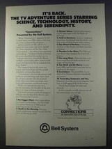 1980 Bell System: Connections PBS TV Show Ad - It's Back - $18.49