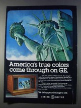 1980 General Electric VIR II Color TV Ad - True Colors - £14.50 GBP