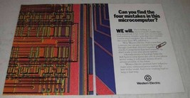 1980 Bell Western Electric Microcomputer Ad - Mistakes - $18.49
