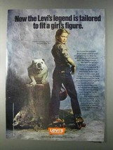 1980 Levi's Youthwear Girls Jeans Ad - Tailored to Fit - $18.49