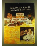 1980 Lipton Orange &amp; Spice, Cinnamon &amp; Black Rum Tea Ad - $18.49