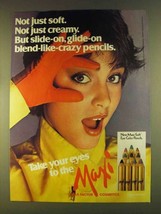 1980 Max Factor Maxi-Soft Eye Color Pencils Ad - £14.55 GBP