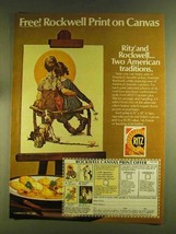 1980 Nabisco Ritz Crackers Ad - Rockwell Print - £14.48 GBP