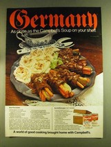 1980 Campbell's Soup Ad - Beef Routaden, Kartoffelsuppe - $18.49