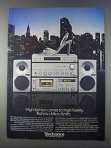 1980 Panasonic Technics Micro Series Stereo Ad - $18.49