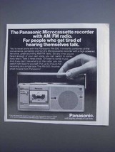 1980 Panasonic RN-500 Microcassette Recorder Ad - $18.49