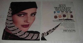 1980 Revlon ColorCreme Powder Eye Shadow Ad - Sexy - $18.49