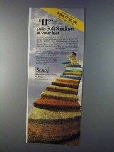 1980 Sears Soft Shadows Carpet Ad - At Your Feet - $18.49